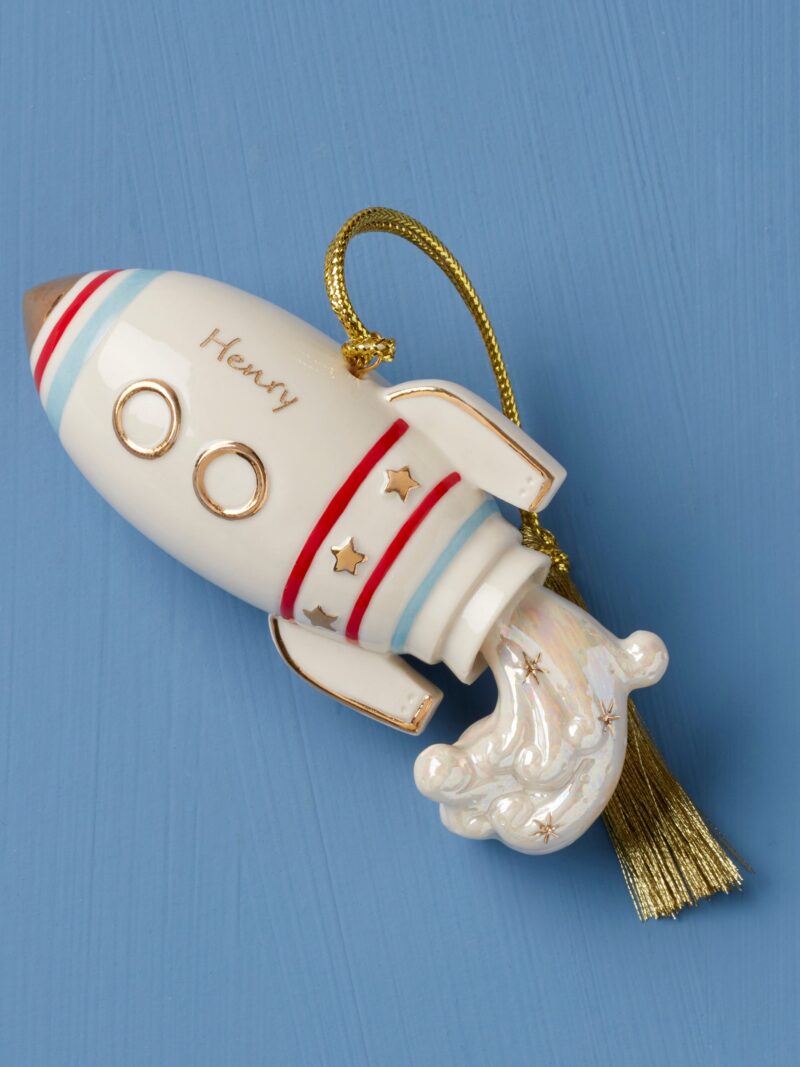 Personalized Rocket Ornament